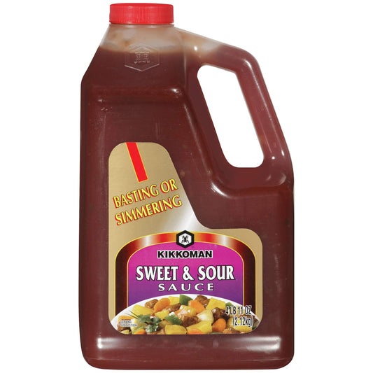 Kikkoman Sweet & Sour Sauce 75 oz foodservice jug with authentic Asian label