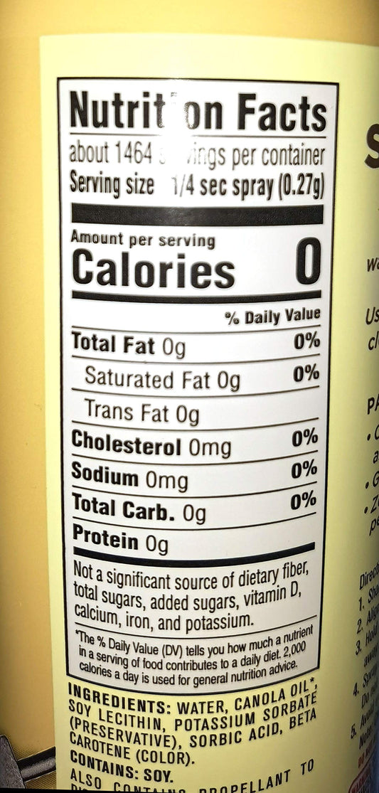 Pam Saute & Grill Cooking Spray in 17 oz can, high-heat professional nonstick spray