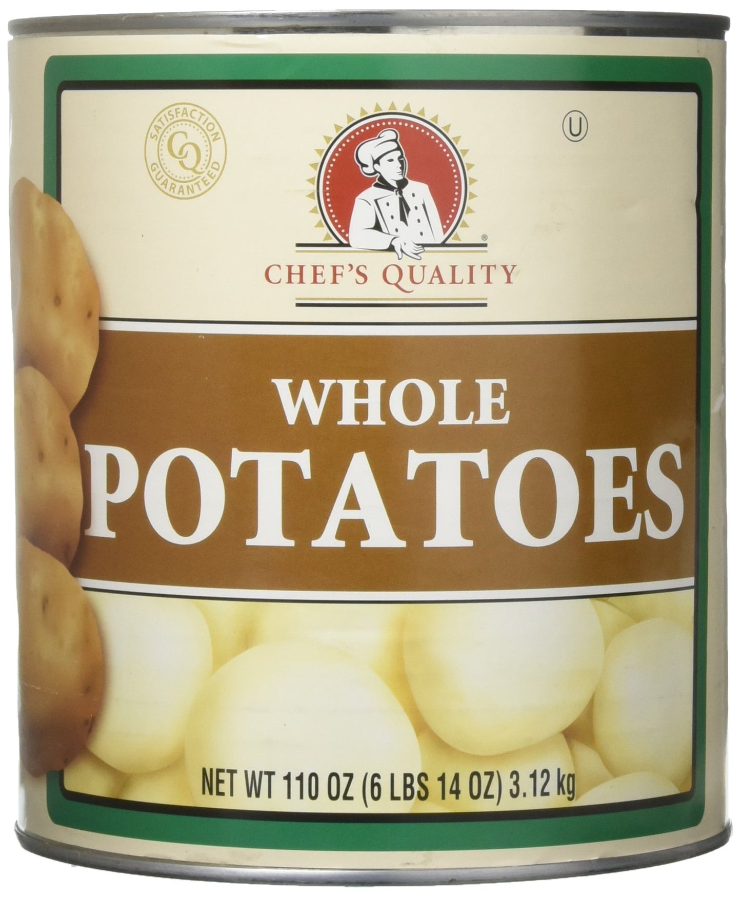 Chef's Quality Whole White Potatoes #10 Can, bulk canned potatoes ideal for foodservice
