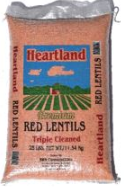 Heartland Red Lentils 25 lb bulk bag high-protein gluten-free legumes