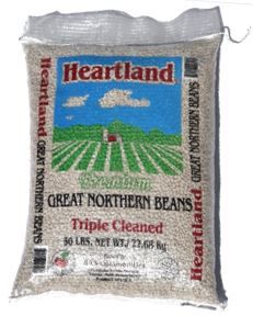 Heartland Great Northern Beans bulk 25 lb bag high fiber fat-free product image