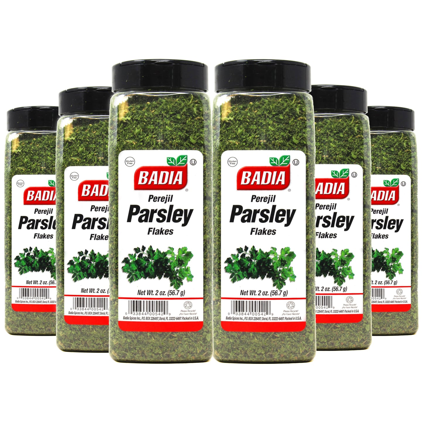 Badia Parsley Flakes 2oz jar front view