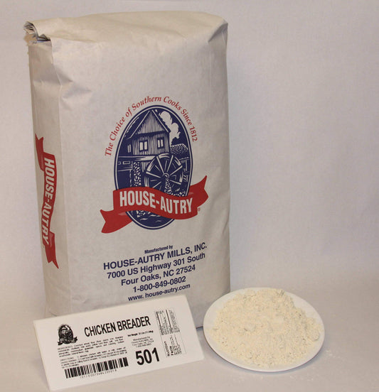 House Autry Chicken Breader 25 lb bulk bag, foodservice packaging, southern seasoned coating