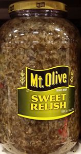 Mt. Olive Sweet Green Pickle Relish 1 Gallon foodservice container