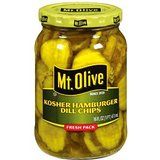 Mt. Olive Hamburger Dill Pickle Chips 1 Gallon bulk jar