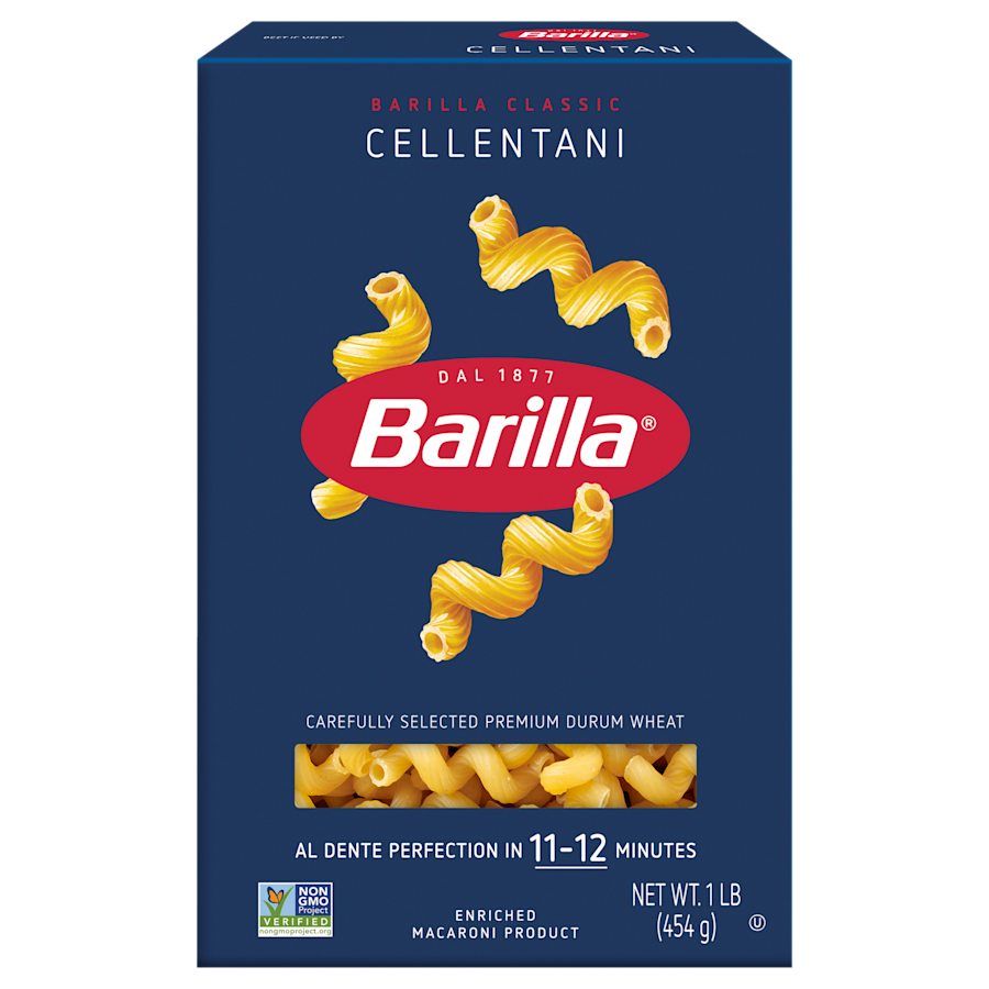 20 lb bag of Barilla Cellentani corkscrew-shaped pasta bulk case