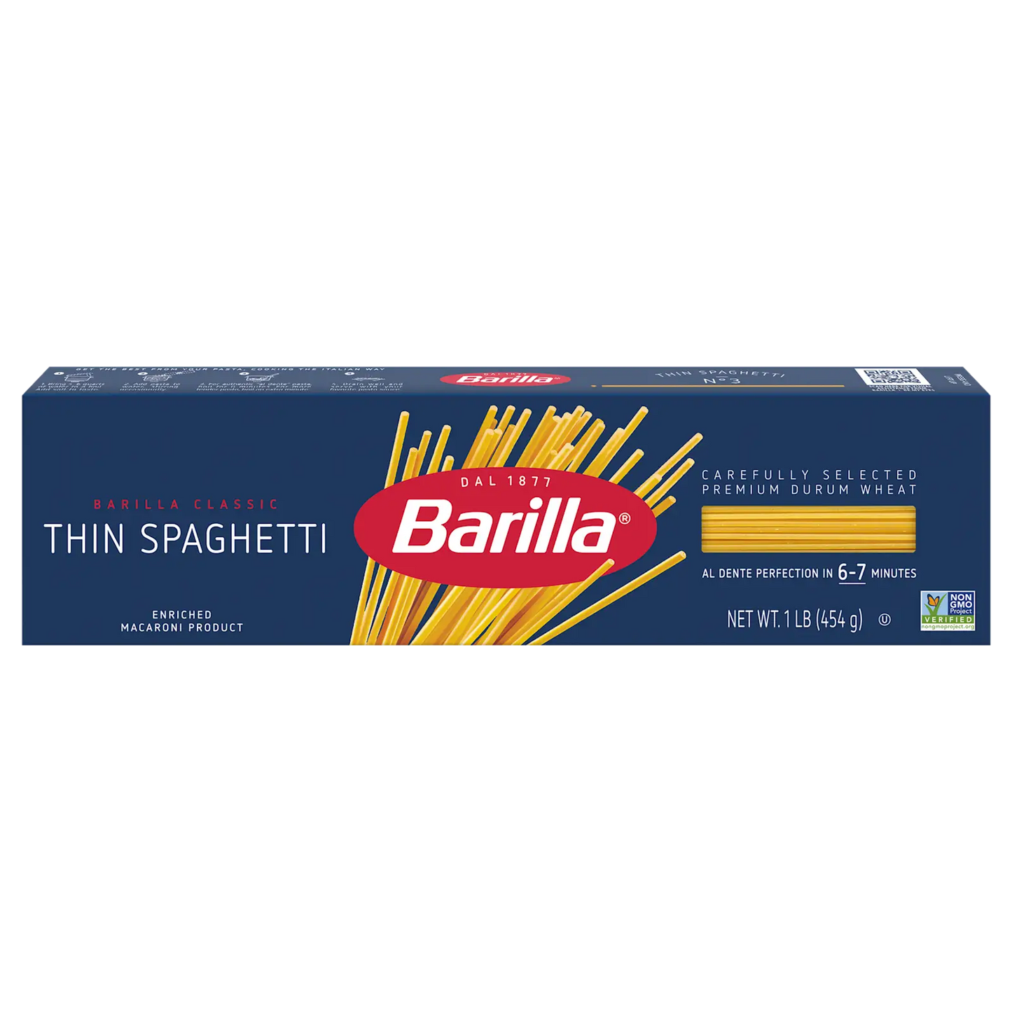 Barilla Thin Spaghetti Pasta, 20 lb bulk box
