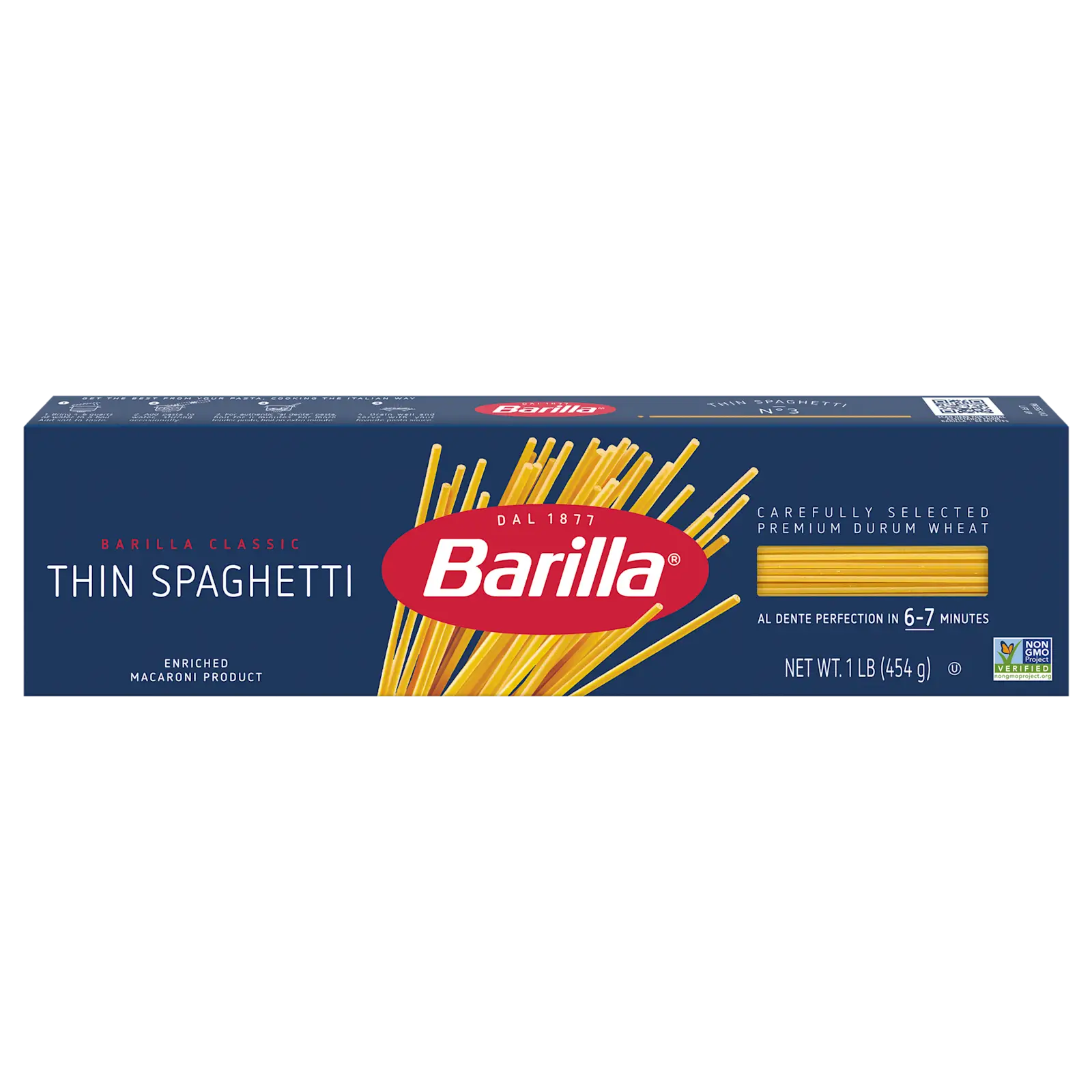 Barilla Thin Spaghetti Pasta, 20 lb bulk box
