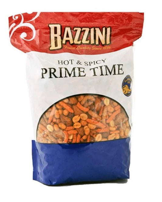Bazzini Hot & Spicy Prime Time Snack Mix 4 lb Bulk Bag with peanuts, pretzels and snack sticks