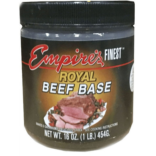 Royal Beef Soup Base 1 lb tub main product image, savory beef flavor enhancer