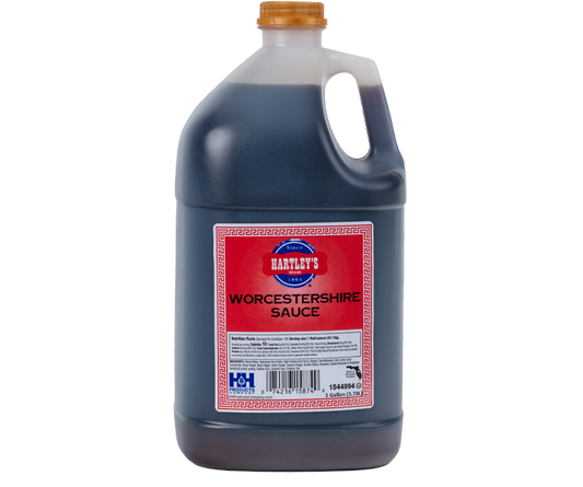 Hartley's Worcestershire Sauce gallon bulk jug