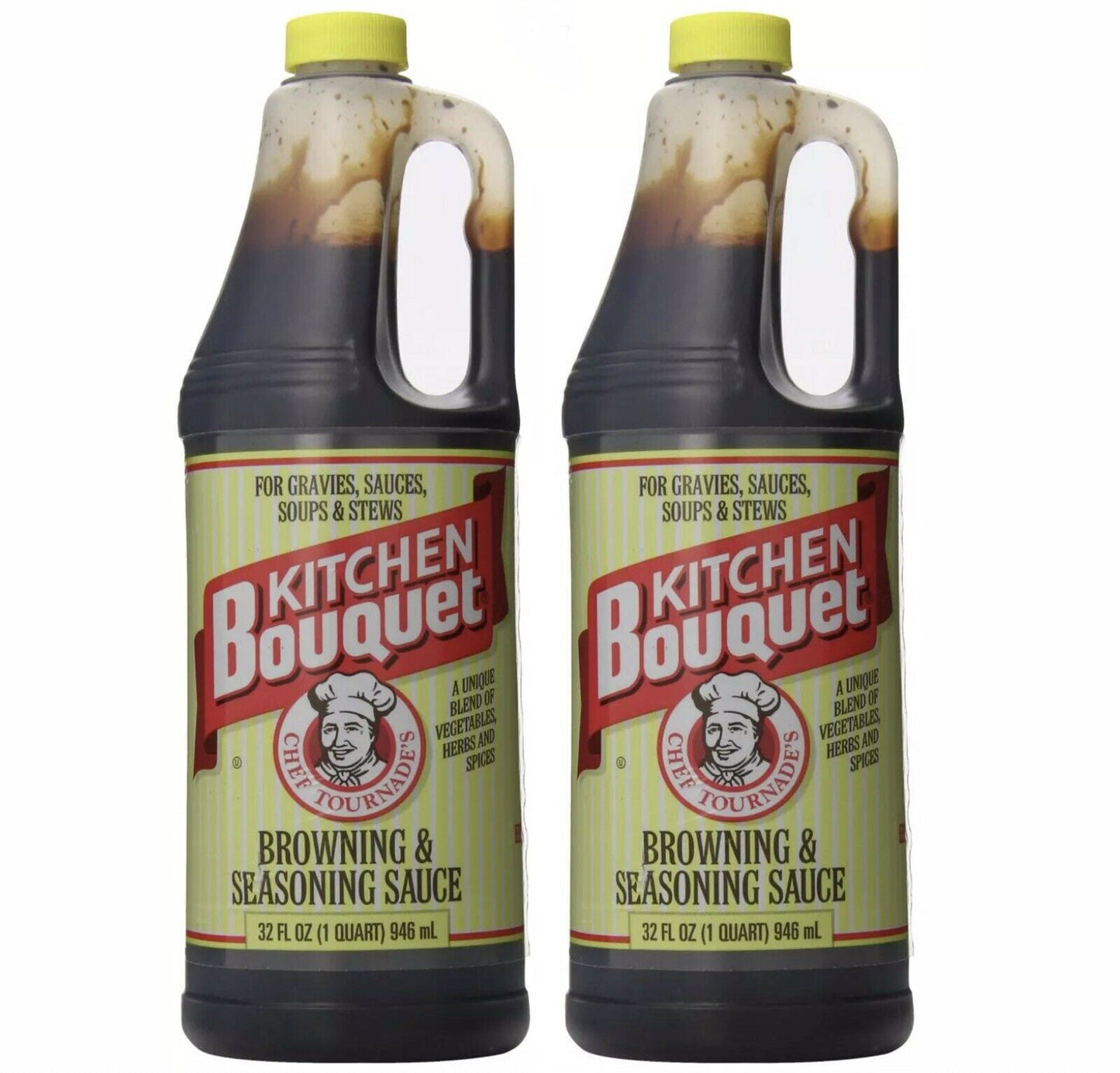 Kitchen Bouquet Browning & Seasoning Sauce 32 oz bottle with distinctive label
