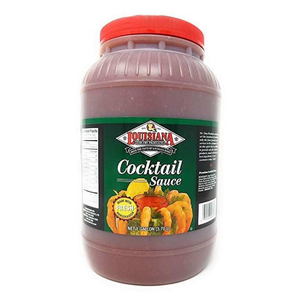 Louisiana Fish Fry Cocktail Sauce 1 Gallon jug with horseradish