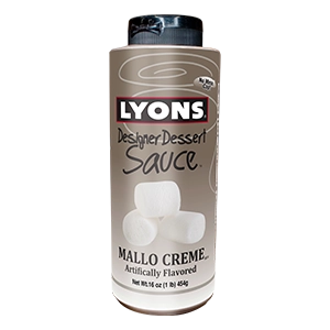 Bulk #5 can of Lyons Magnus Mallow Cream Topping with creamy marshmallow topping visible
