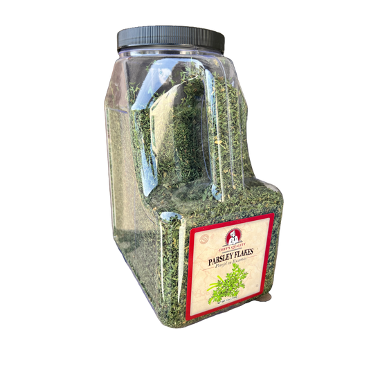 Chef's Quality 12 oz parsley flakes jar high-quality dried herb