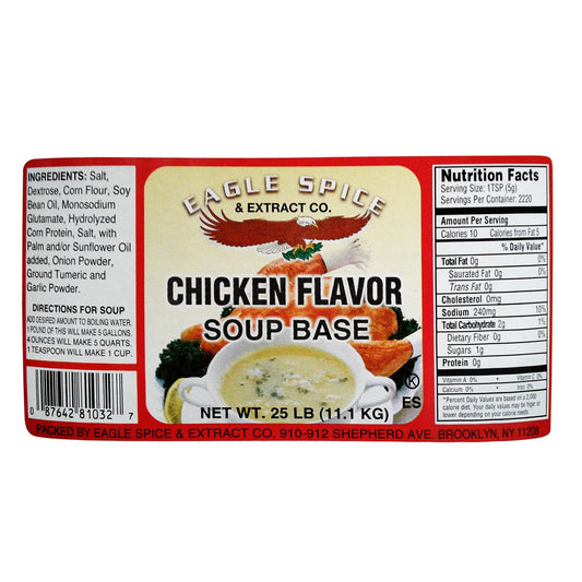 Sabor Nuestro Chicken Base 25 lb commercial foodservice jar with label
