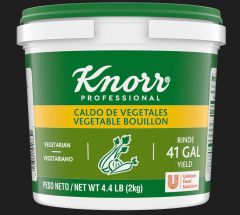 Knorr Vegetable Bouillon Powder 4.4 Lb Bulk Tub Yields 41 Gallons