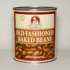 Chefs Quality Baked Beans #10 Can - bulk foodservice packaging