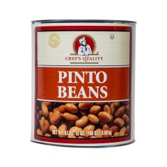 Chef's Quality Pinto Beans 6 lb can product packaging bulk