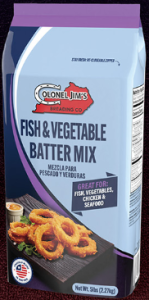 Colonel Jim's Fish and Vegetable Batter Mix 5lb bulk bag, seasoned for seafood and vegetables