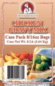 Chef's Quality Chicken Gravy Mix 1 lb bag savory poultry sauce bulk