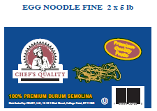 Chef's Quality Fine Egg Noodles 10 lb bulk bag