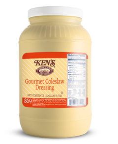 Ken's Gourmet Cole Slaw Dressing 1 Gallon Jug front view