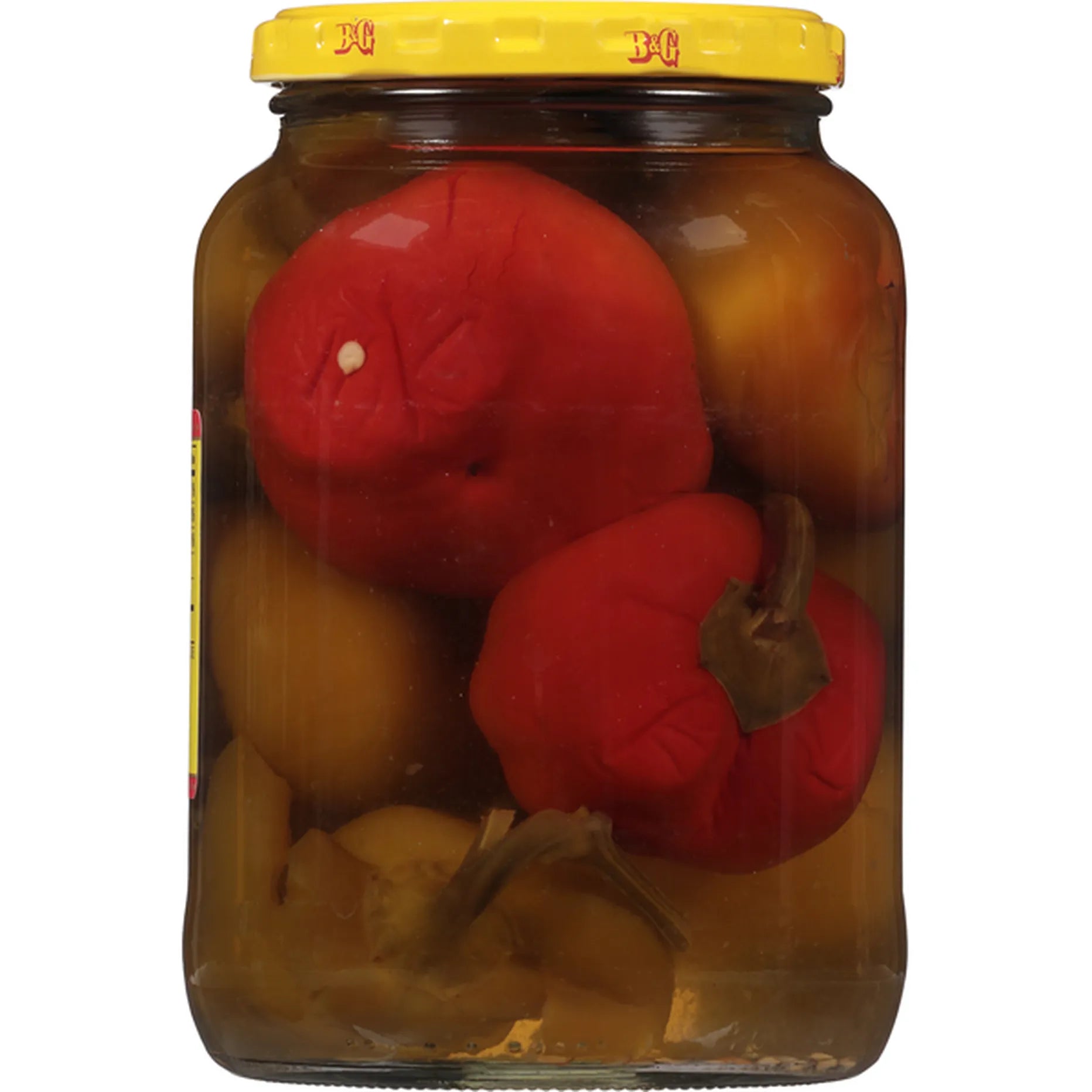 B&G Sweet Green & Red Pepper Strips Gallon