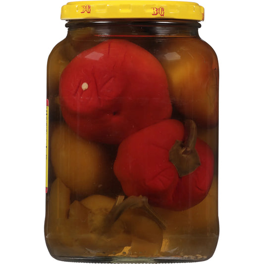B&G Sweet Green & Red Pepper Strips Gallon