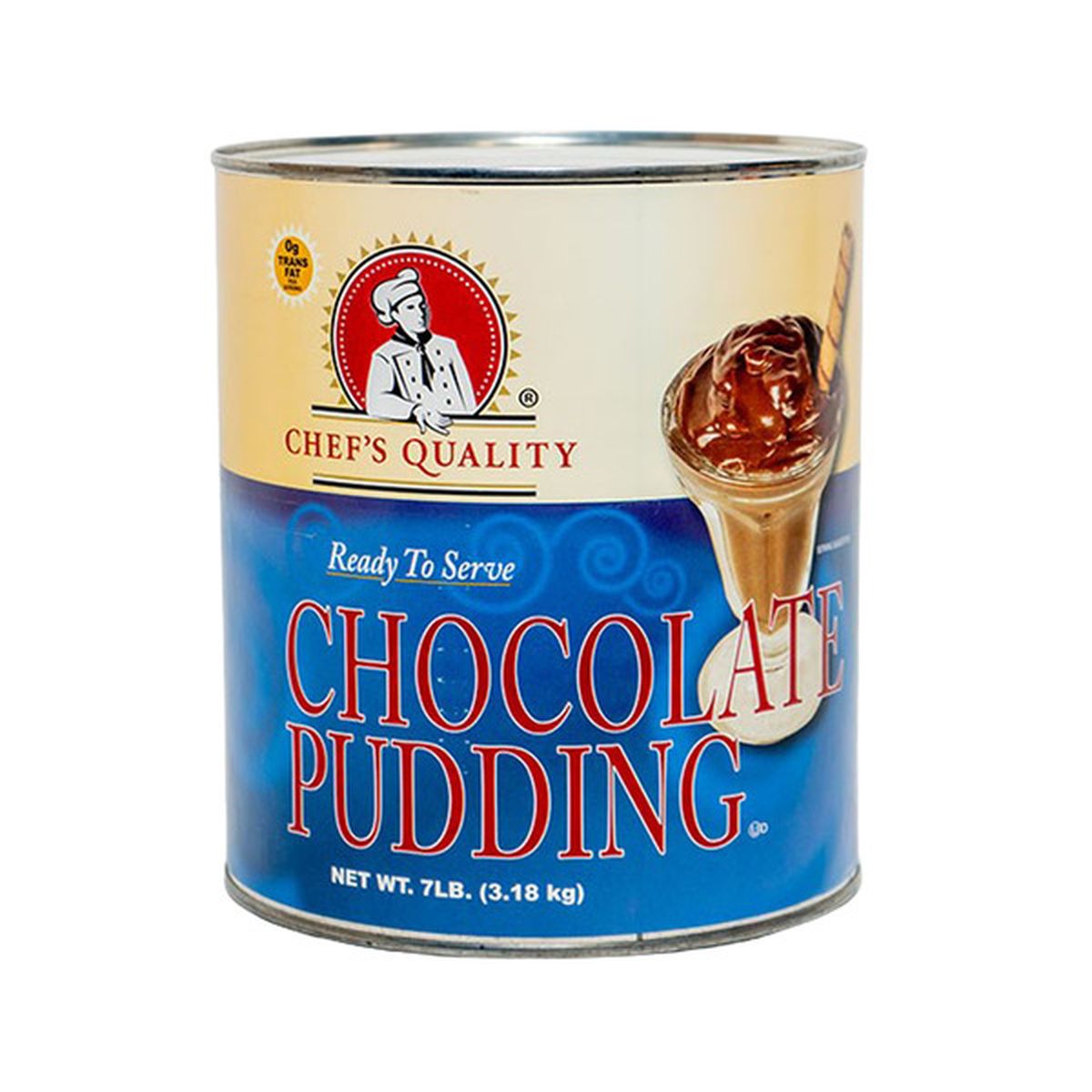 Chef's Quality Chocolate Pudding #10 Can - bulk food service ready-to-serve creamy chocolate dessert