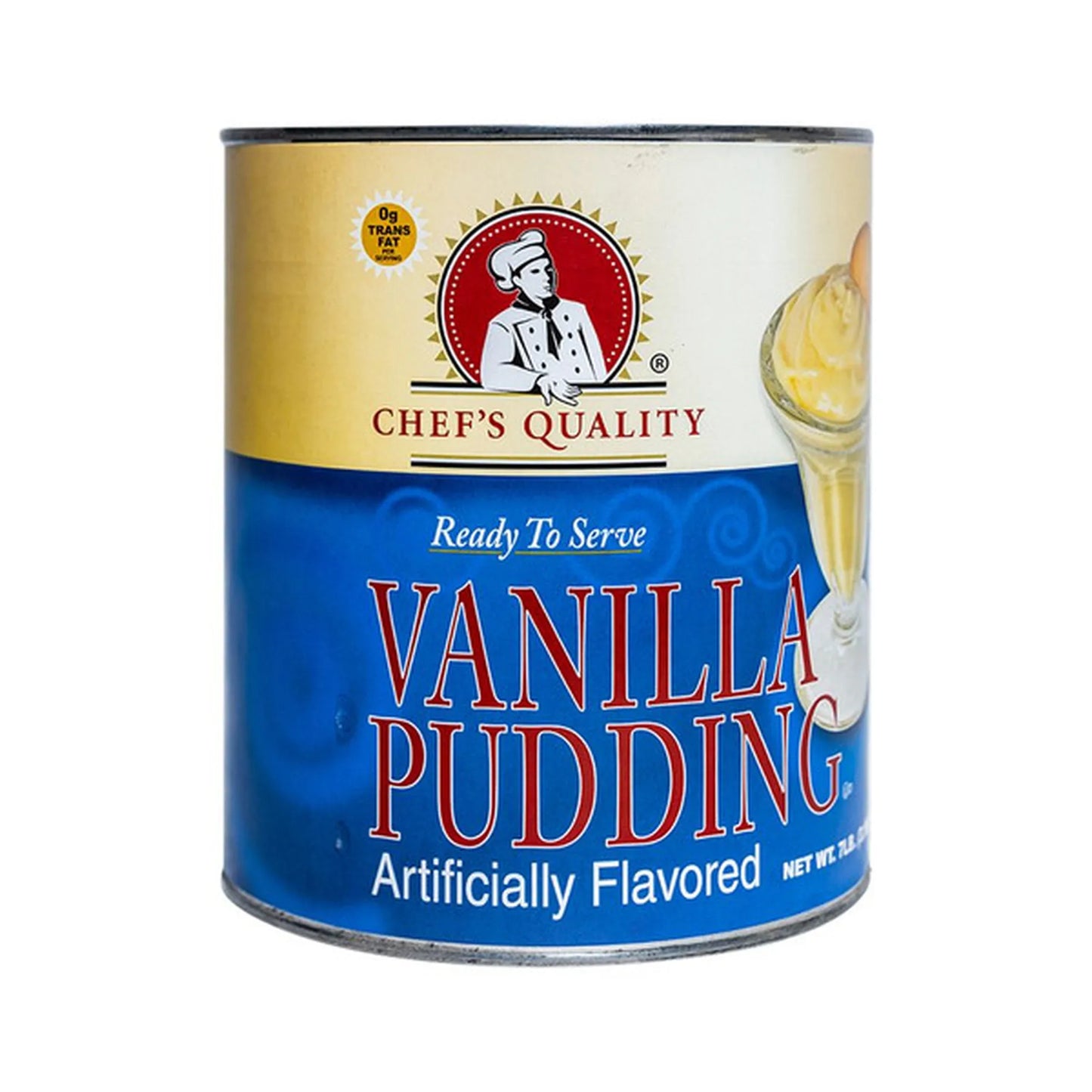 Chef's Quality Vanilla Pudding #10 Cans Bulk Foodservice 42 lb