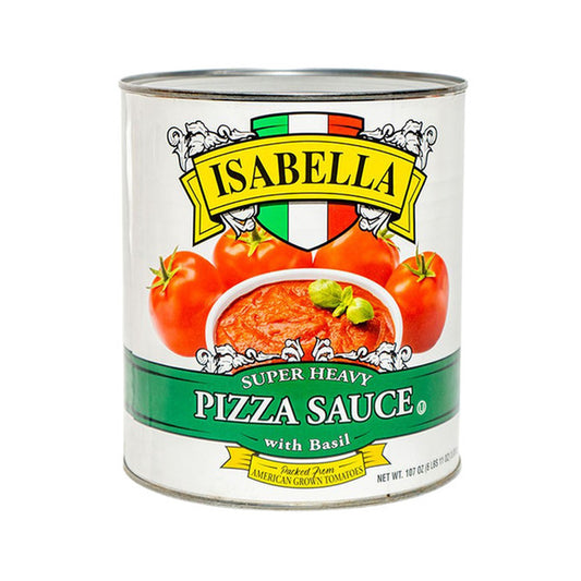 Isabella Pizza Sauce with Basil in #10 Can bulk packaging
