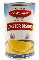 La Monica Lobster Bisque Soup 51 Oz Can with premium seafood ingredients