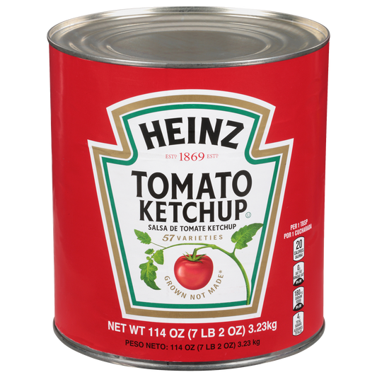 Heinz bulk #10 can tomato ketchup 114 oz pack commercial size