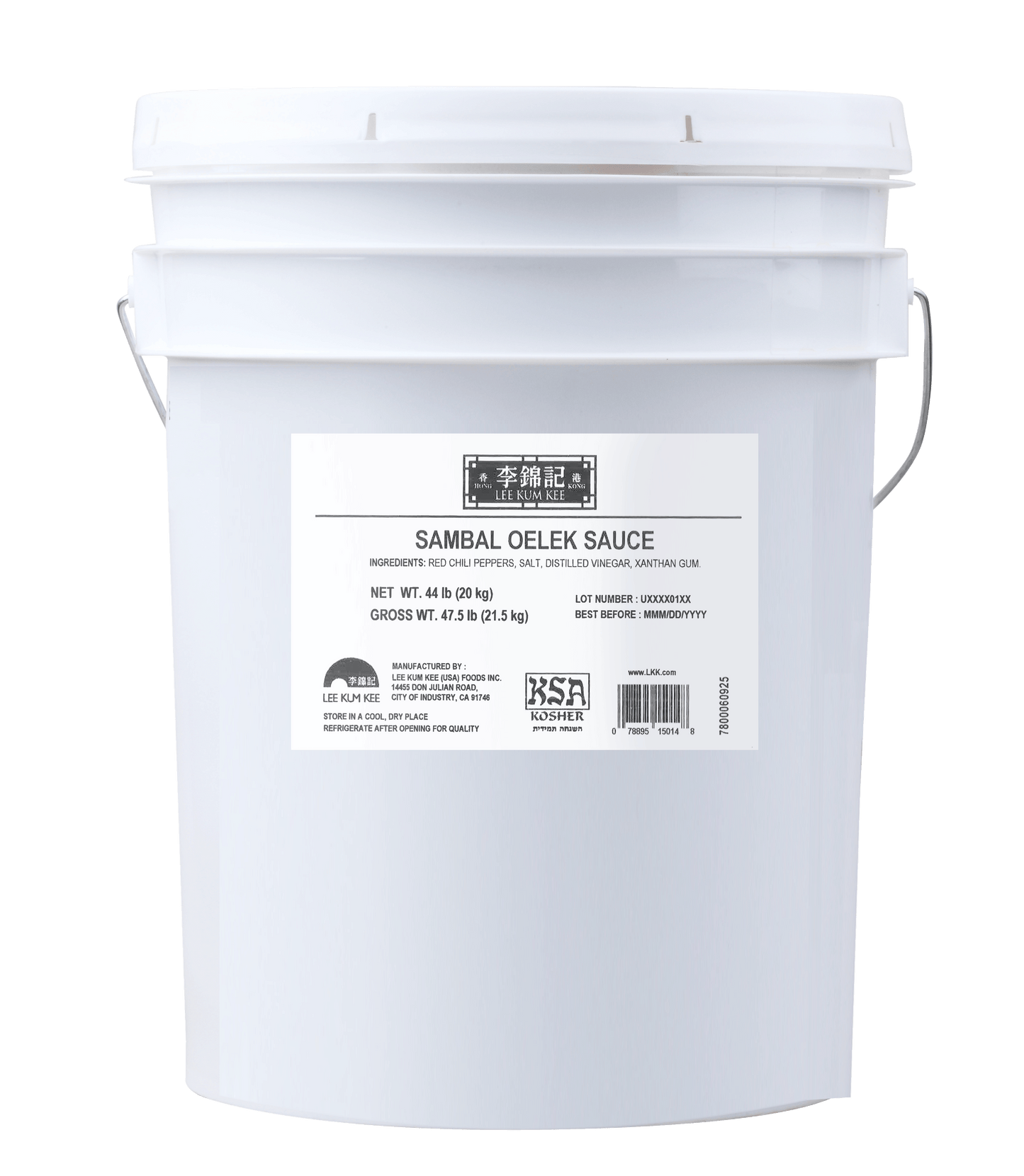 Huy Fong Sambal Oelek Chili Sauce 1 Gallon Jug Foodservice