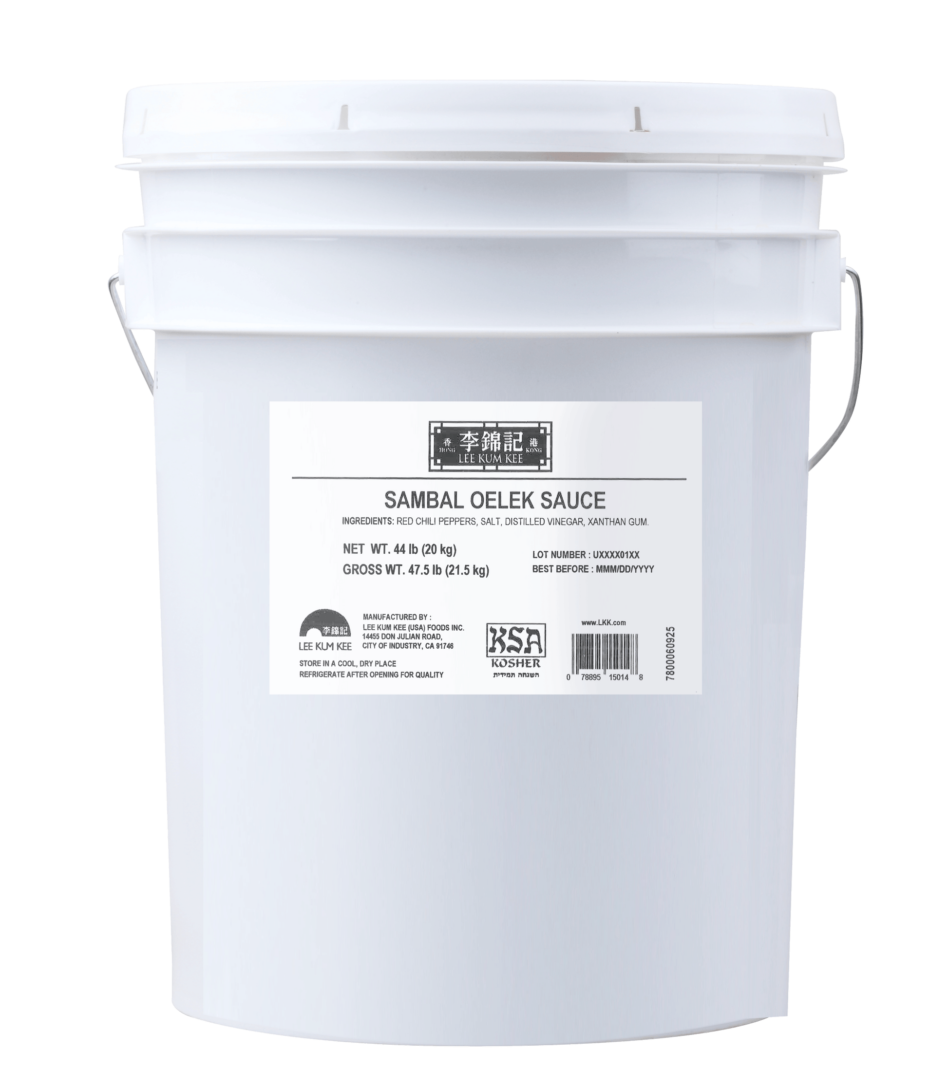 Huy Fong Sambal Oelek Chili Sauce 1 Gallon Jug Foodservice