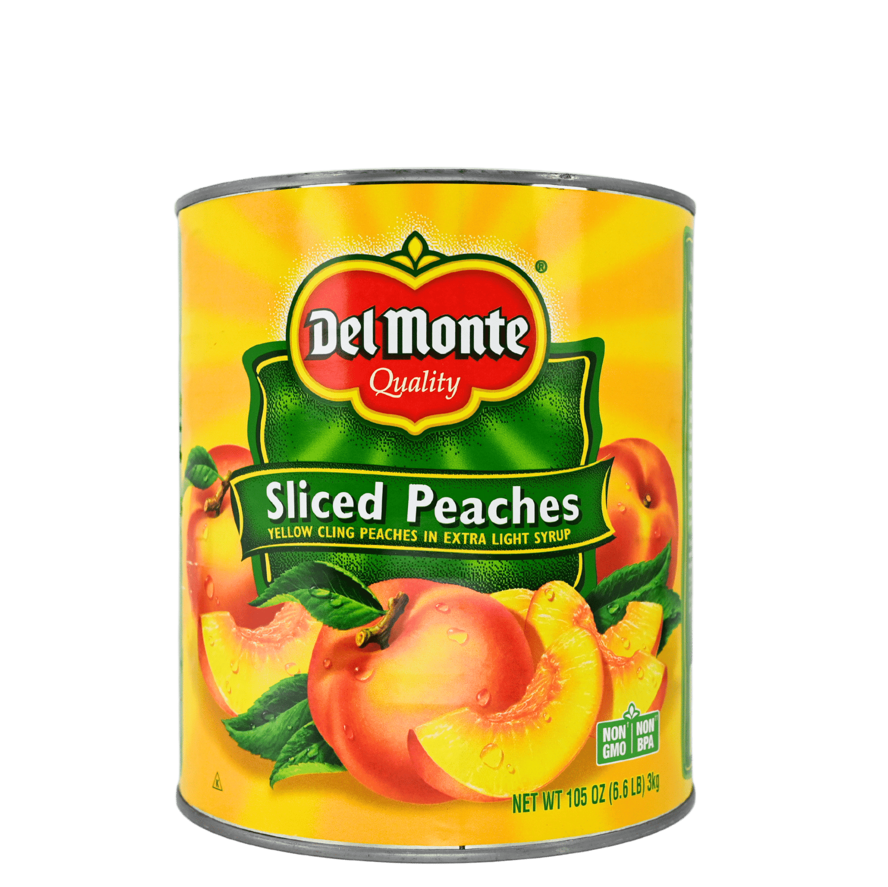Chef's Quality Peach Halves in Light Syrup #10 Can front product image