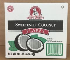 Bulk bag of Chef's Quality Sweetened Coconut Flakes 10 lbs