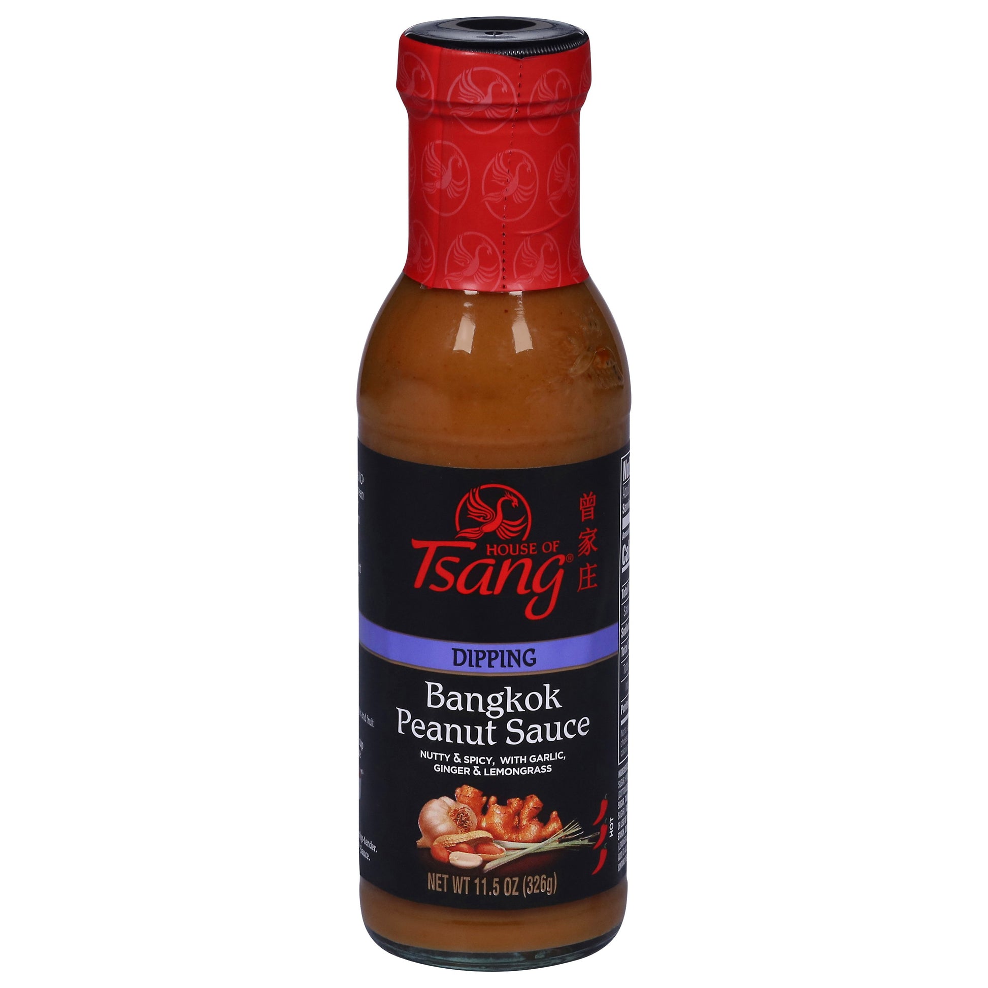 House Of Tsang Bangkok Peanut Sauce 48 oz jug with label, Thai-style, peanut and spice blend