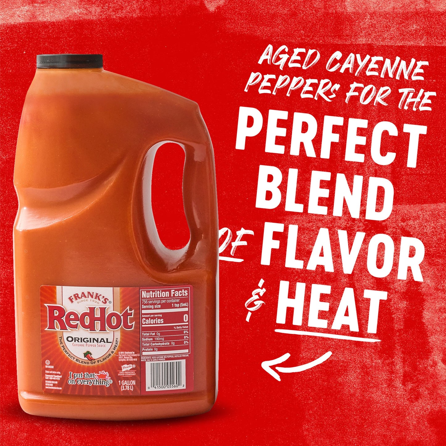 Frank's RedHot Original Cayenne Pepper Sauce 1 Gallon Bulk Jug
