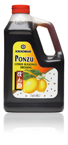 Kikkoman Ponzu Dressing and Sauce, half gallon jug, foodservice bulk bottle citrus soy flavor