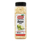 Jar of Badia Onion Flakes 14 oz displayed on white background