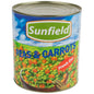 Chef's Quality #10 can of peas and diced carrots for commercial kitchens