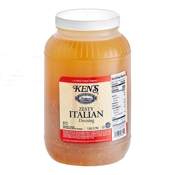 Ken's Zesty Italian Dressing in 1 Gallon Foodservice Jug