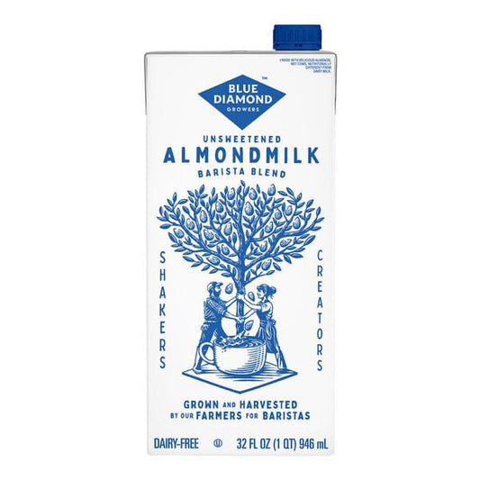 Almond Breeze Barista Almond Milk 32 oz carton on white background