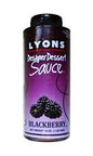 Lyons Blackberry Dessert Sauce 16 oz bottle, vivid berry topping for desserts