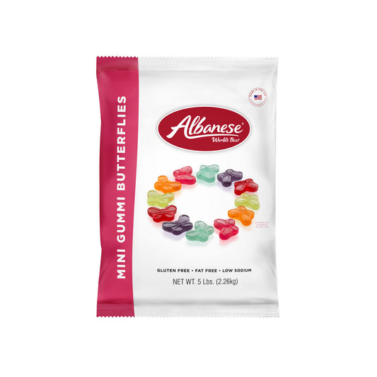 Albanese Mini Gummi Butterflies 5 lb Bag