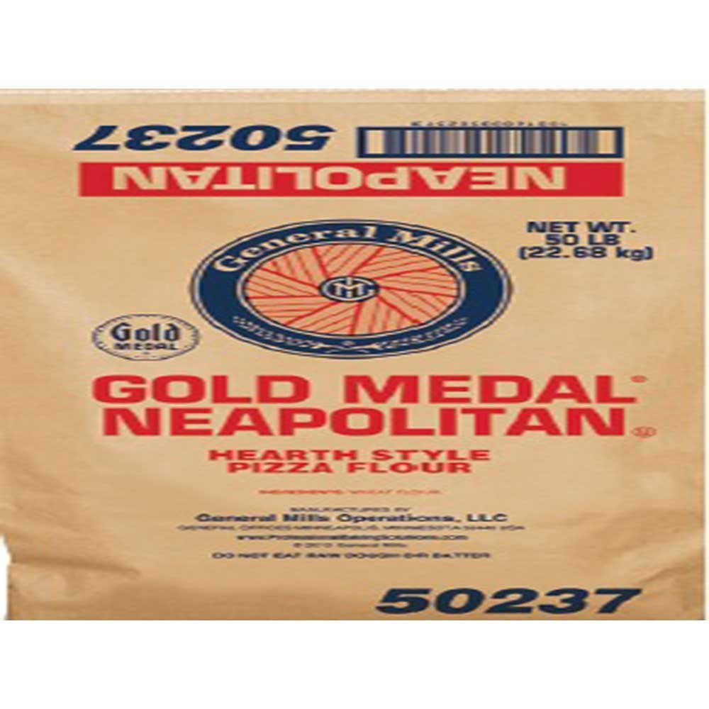 Gold Medal Neapolitan Pizza Flour 50 lb high-gluten bag for commercial pizza baking