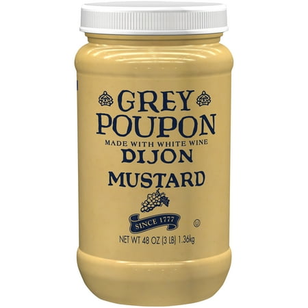 Grey Poupon Dijon Mustard 48 oz jar classic French gourmet bulk condiment