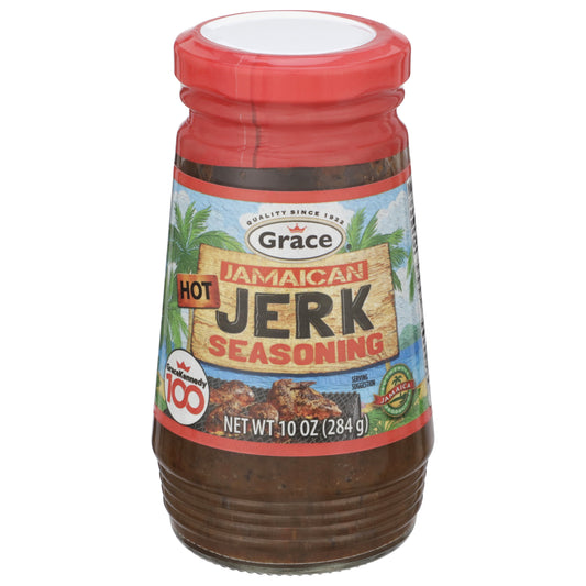 Grace Jamaican Mild Jerk Seasoning 10 Oz Jar - Authentic Caribbean Spice Blend